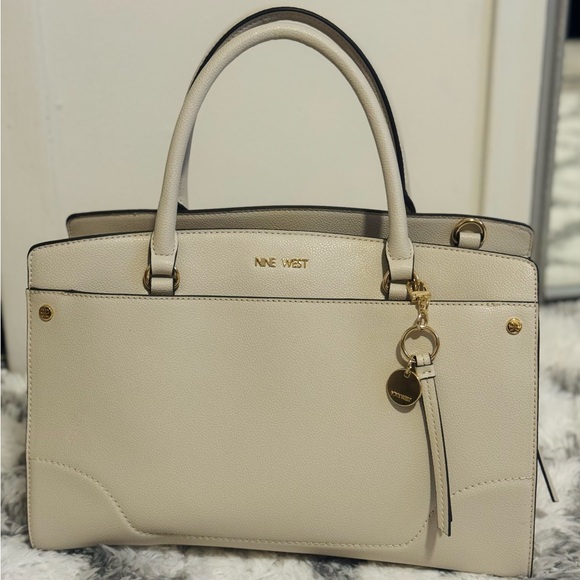 Nine West Beige Satchel Bag - Picture 1 of 4